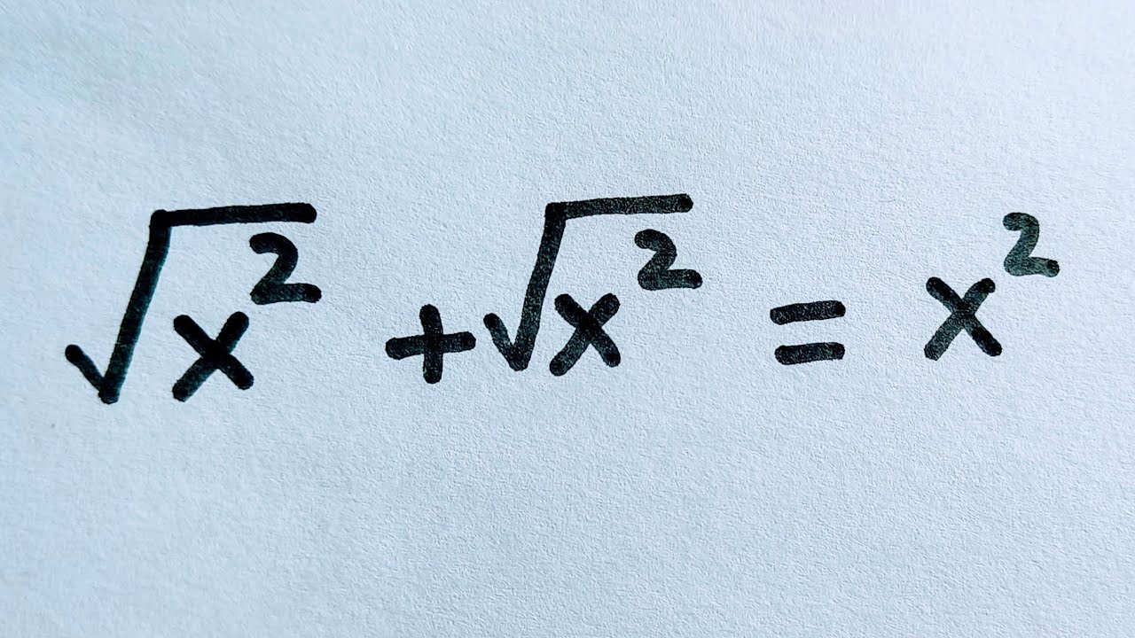 Nice Square Root Math Problem | Math Question | Find the Value of X