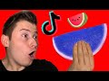 Wassermelone wird BLAU?!😱 Ich teste VIRALE TikTok Lifehacks! ZUM NACHMACHEN😍