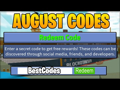 August 2020 All Working Codes In Build A Boat For Treasure Roblox Youtube - build a boat for treasure roblox codes august