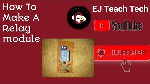 How  to make a DIY version of a one channel relay module by EJ teach tech