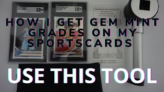 How I Grade My Sports Cards Using This Tool and Consistently Get Gem 9 or 10. USE THIS TOOL!