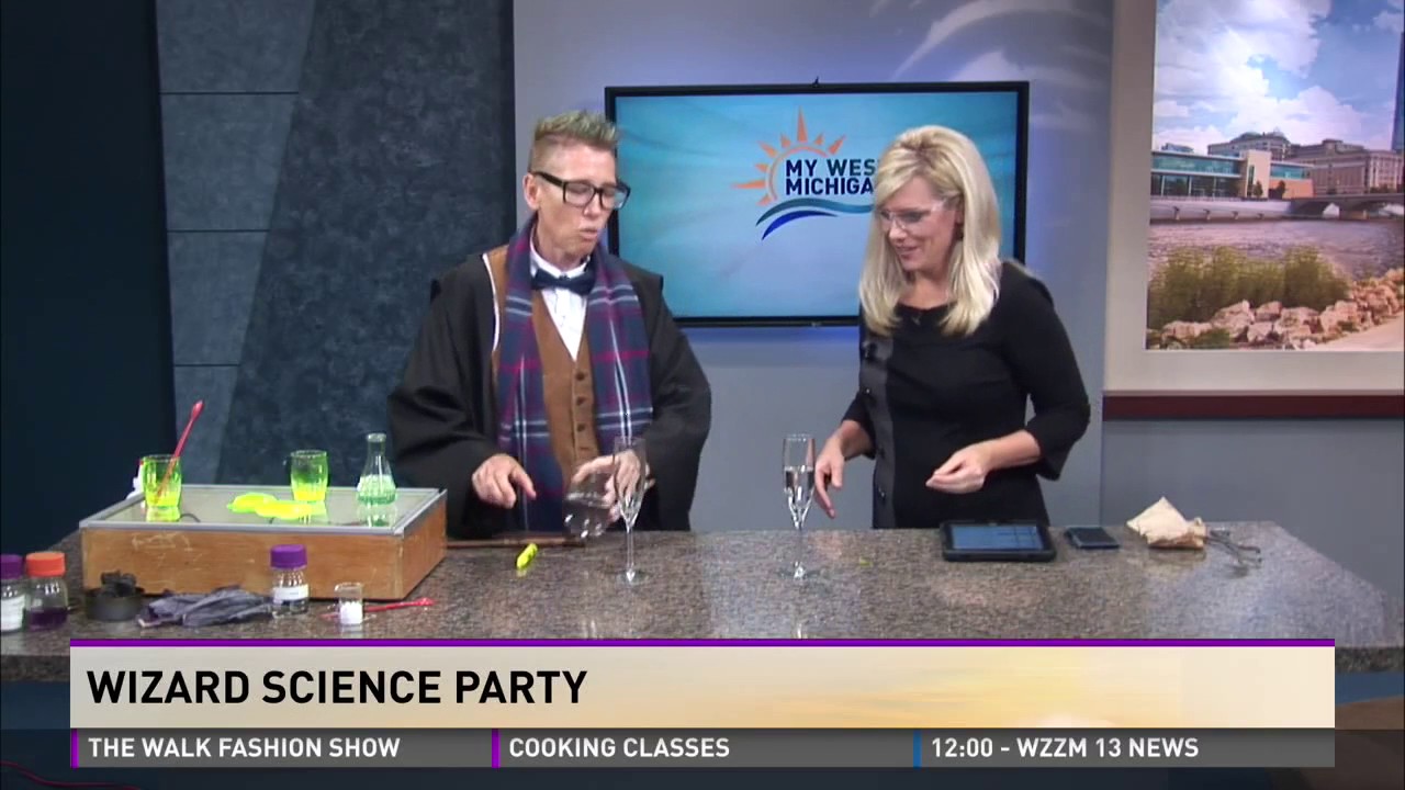 Chemical Kim Having a Science Wizard Party