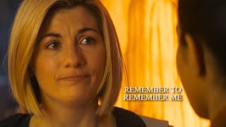The Doctor and Yaz | Remember to remember me.