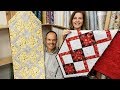 The Coziest Runner! Cozy Quilt Designs Table Runner Tutorial With Donna and Matt :)