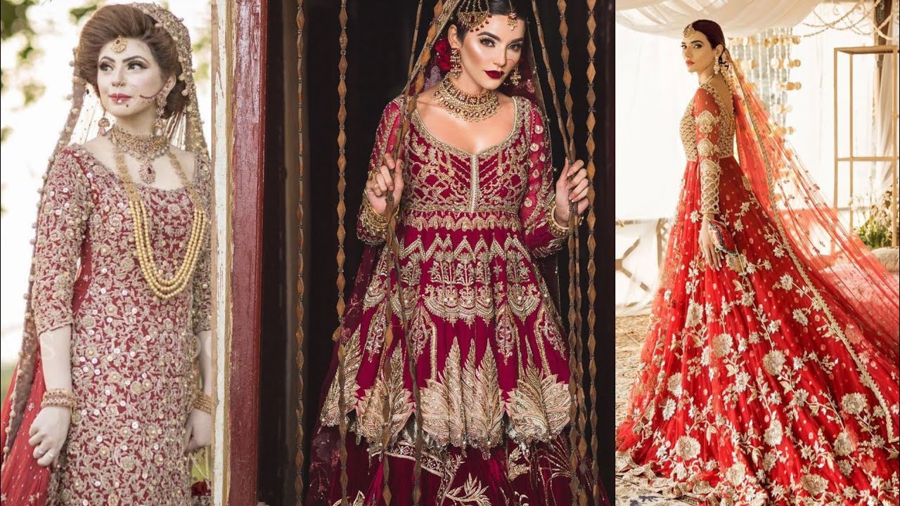 Top pakistani designer bridal dress designs 2020-2021 beautiful dress collection by Mehak fashion