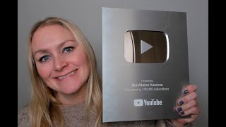 Video 1099 YouTube Silver Play Button for 100 000 følgere!