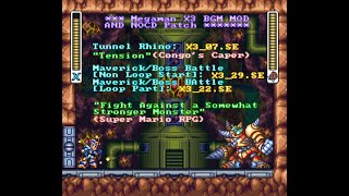 Megaman X3 PC and BGM MOD Part 02: Tunnel Rhino Stage - Weapon Get