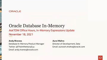 Database In-Memory Expressions Update