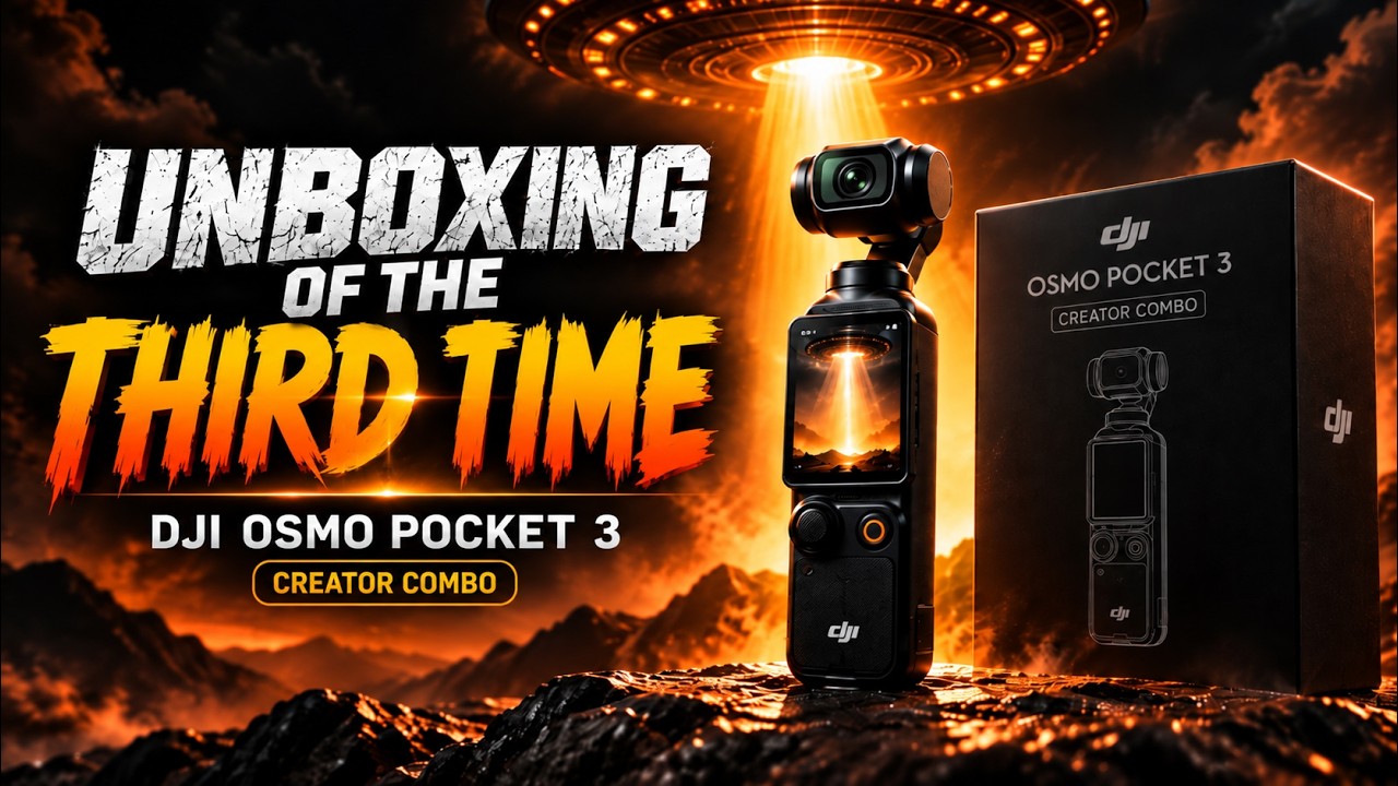 DJI OSMO POCKET 3  UNBOXING OF THE THIRD TIME