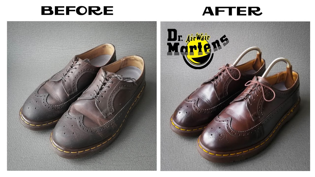 Cleaning My Vintage Dr. Martens 🇬🇧 Short version. YouTube