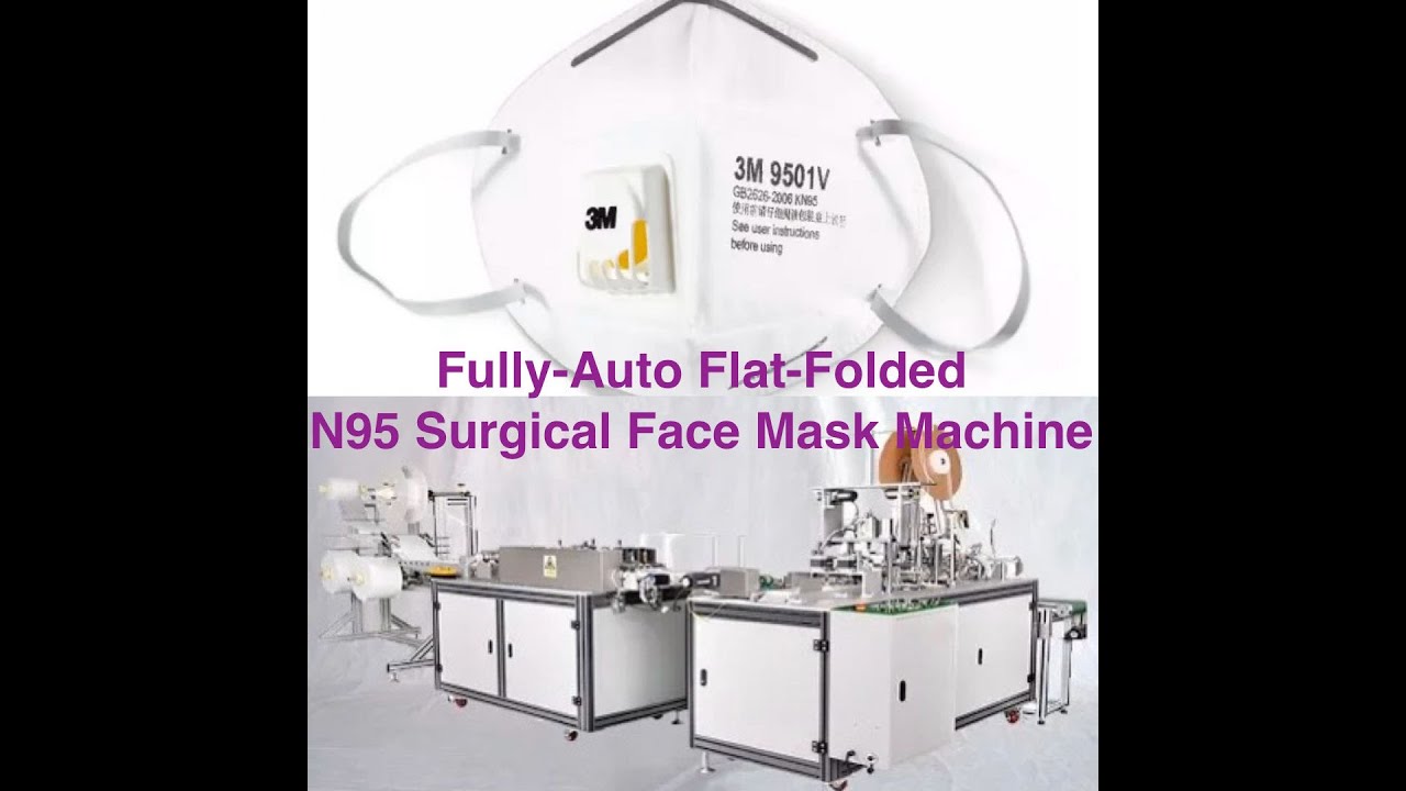 In Stock/Live machine Fully-Auto Flat-Folded Active N95 Surgical Face Mask Machine