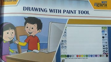 1st Std CBSE Computer Text Book Chapter 6 "Drawing With Paint Tool"