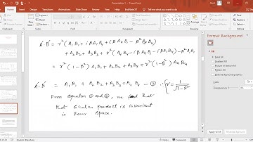 lec 23 Four Vectors  The Invariant Scalar Product