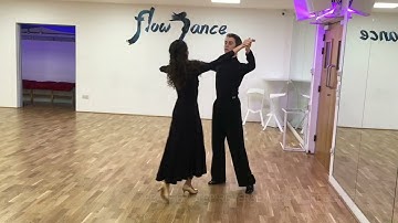 Foxtrot - Silver, Feather Step, Reverse Turn, 3 Step, Natural Weave, Basic Weave, Change Direction