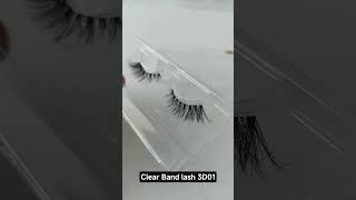 Clear Band Lash 3D01, Faux Mink Eyelashes #lashes #lashextensions #3deyelashes #eyelashes#youtuber