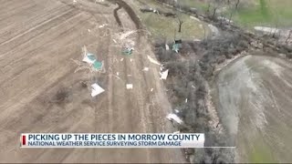 Morrow County residents clean up storm damage