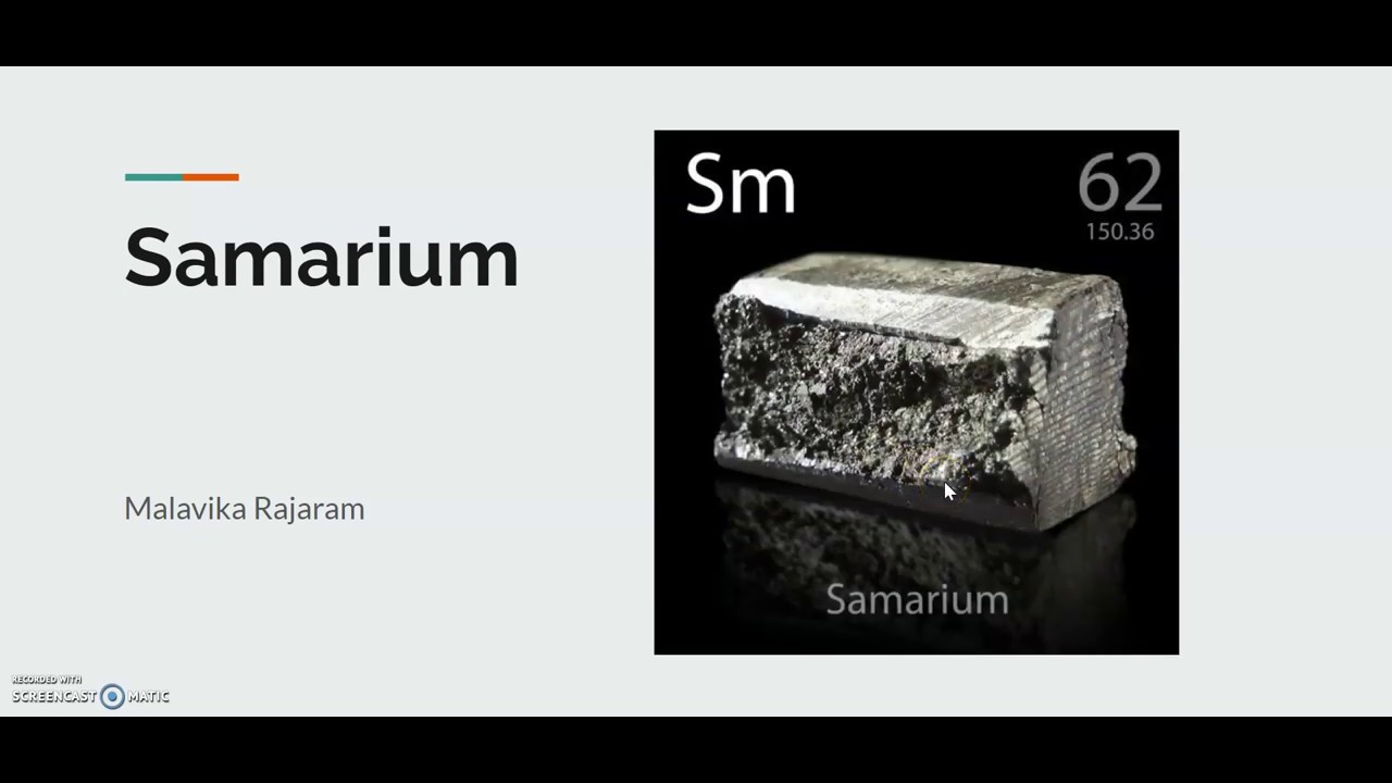 Samarium: a crash course!