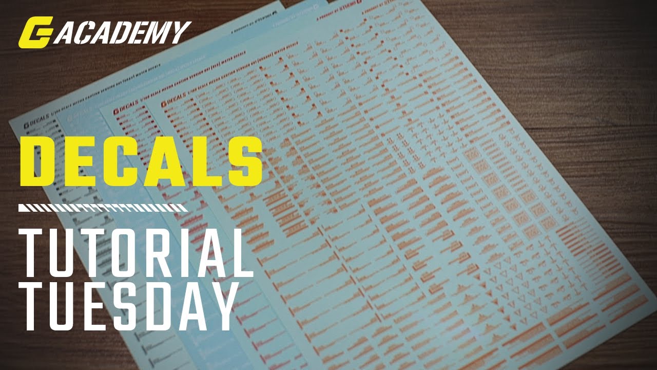 HOW TO APPLY DECALS FOR GUNPLA [EASY] TUTORIAL TUESDAY YouTube