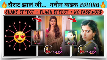 Sairat Zal Ji New Shake Effect + Shake Effect Status Editing Alight Motion // Trending Song Editing