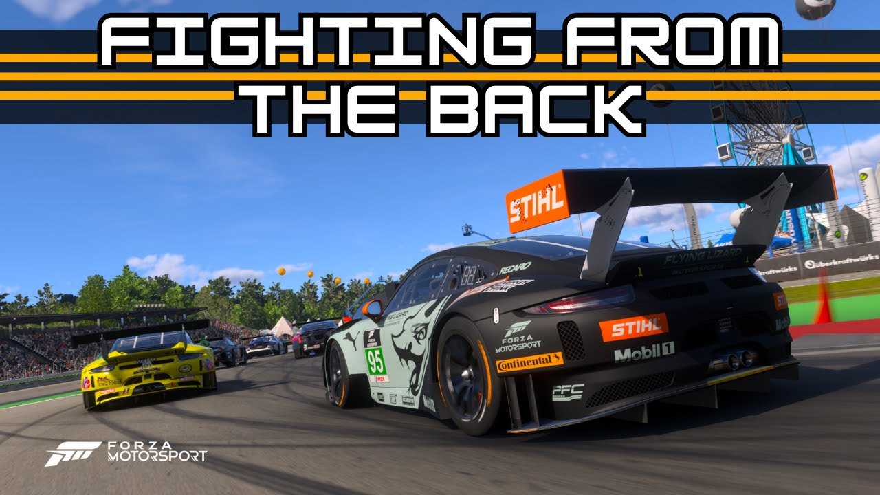 Fighting through the pack from the back | HockenheimRing | Porsche GT3 | Forza Motorsport