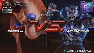 ROGER JR. vs ARMOR KING - Tekken 6 2007 (Boxing Kangaroo vs Dark Jaguar Archive) screenshot 1