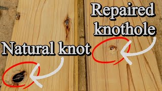 Flawless Wood Repair: Fixing Knot Holes Using Raw Branches