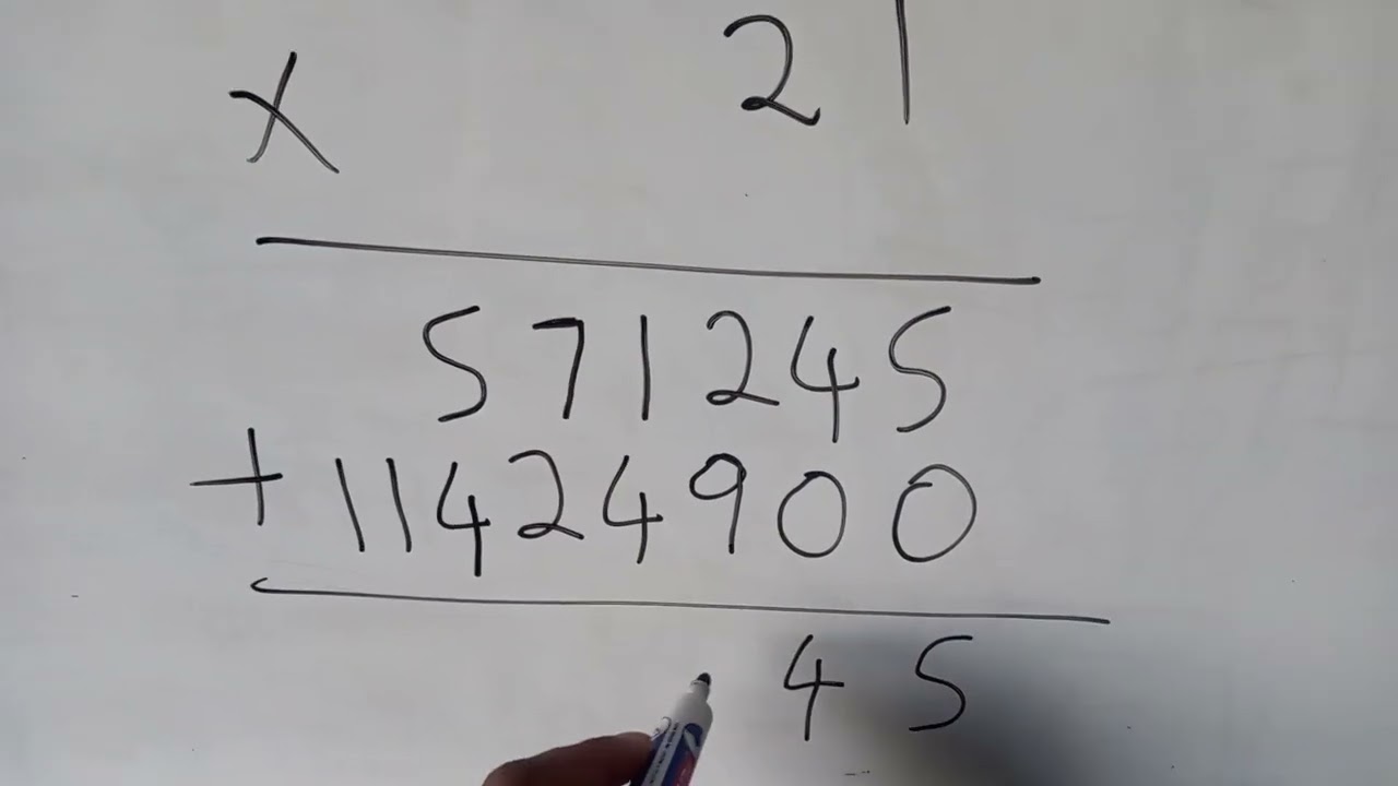 How to multiply 571245 by 21