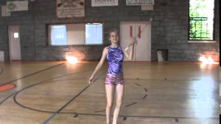 Baton twirling 1 spin various catches