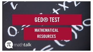 GED® Mathematical Resources screenshot 2