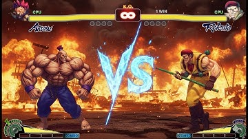 AKUMA VS ROLENTO | CPU VS CPU Ultra Street Fighter IV  (Hardest AI)