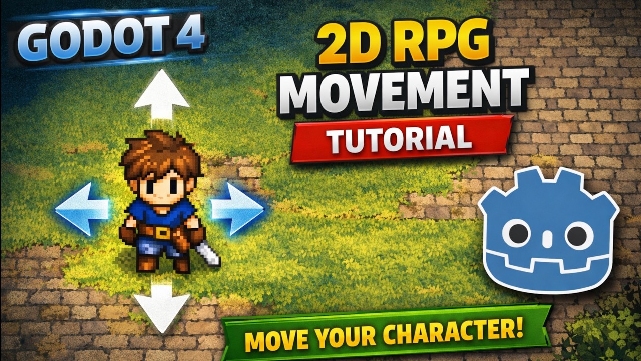 How to Add 2D RPG Movement in Godot Step by Step Guide - YouTube