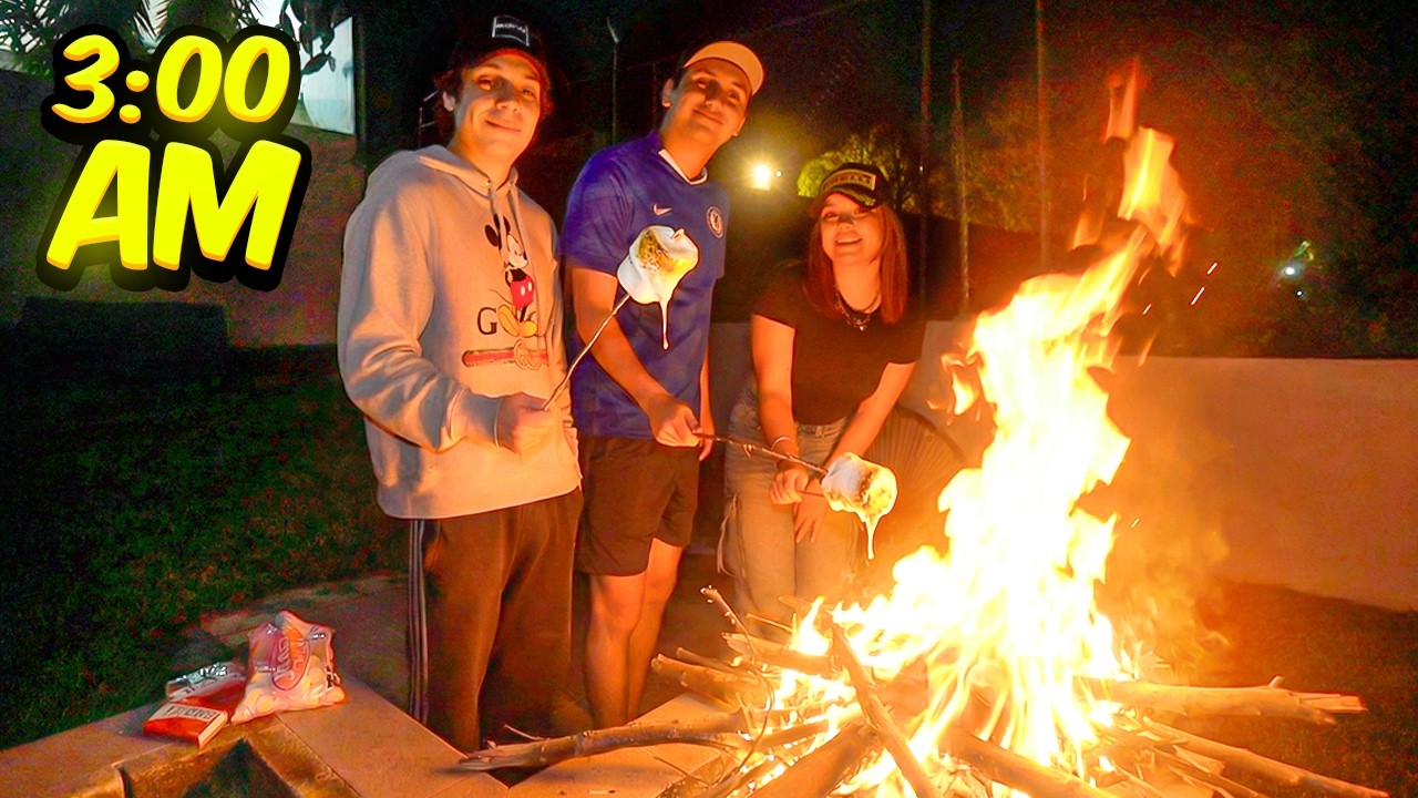 HICIMOS UNA FOGATA a las 3 AM en CASA DE YAIR17 y ALGO NOS OBSERVABA...