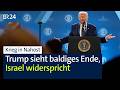 Krieg In Nahost Trump Sieht Baldiges Ende Israel Widerspricht BR24 Krieg In Nahost Trump Sieht Baldiges Ende Israel Widerspricht BR24
