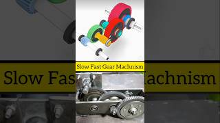 Slow to Fast Gear Mechanism 🔧 | Speed Change Magic #gear5 #gearmotion #slowfastmotion #ytshorts #3d