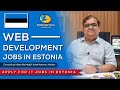 IT jobs in europe 2020  Jobs in estonia 2020  web development jobs