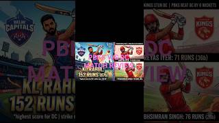 34-PBKS V/S DC MATCH REVIEW #ipl2026 #cricket #viral #explore #fyp #fypシ゚viral #subscribemychannel