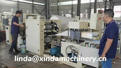 Table Napkin Paper 2 Colors Point to Point Glue Lamination Making Machine