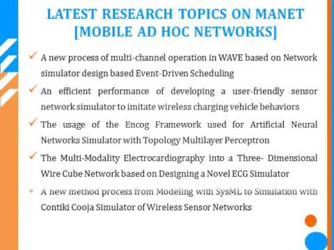 MANET NETWORK SIMULATOR PROJECTS