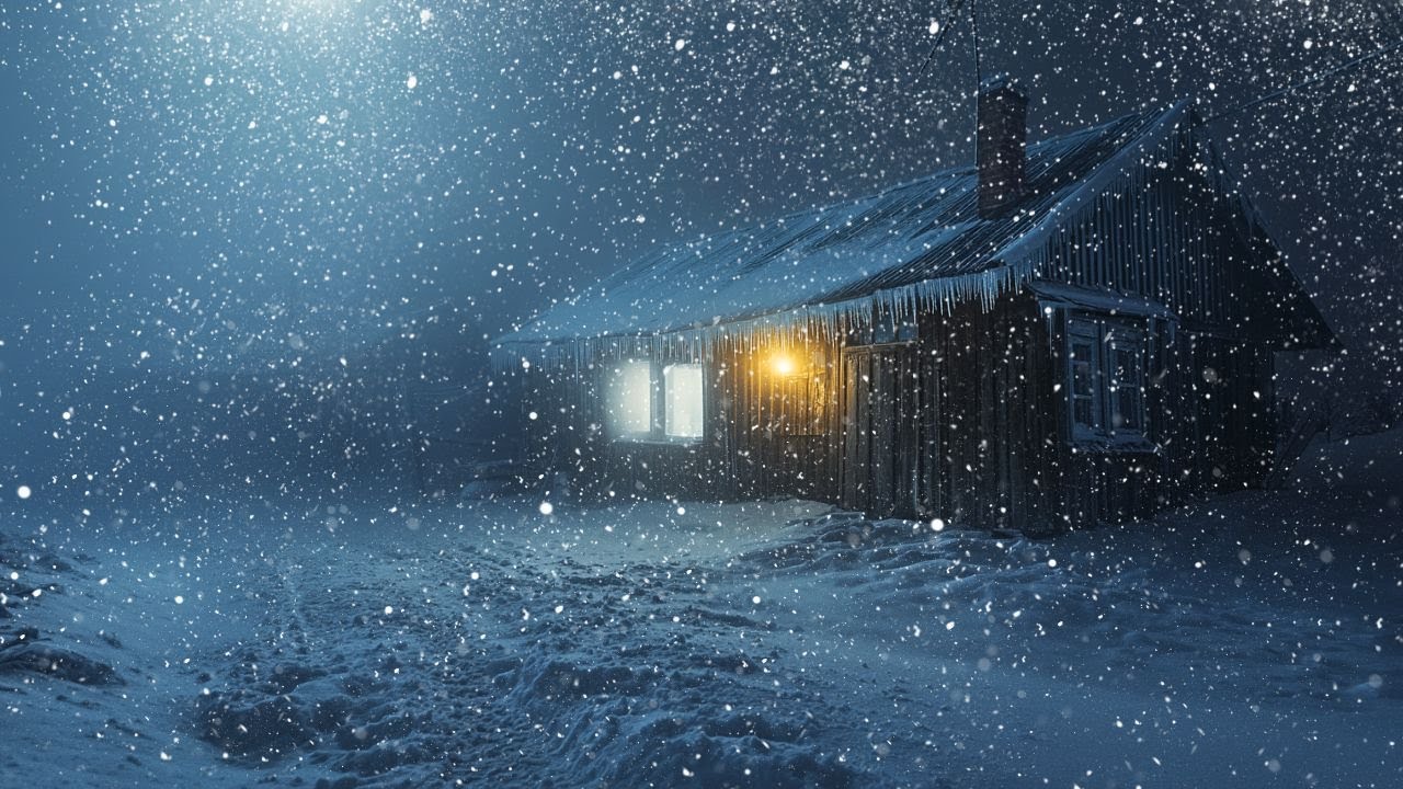 ️ Howling Wind Sounds for Deep Sleep || Winter Storm & Blowing Snow ...