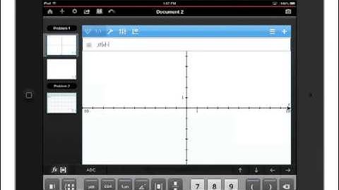 Tutorial: TI-Nspire™ Apps for iPad -- Creating TI-Nspire Documents