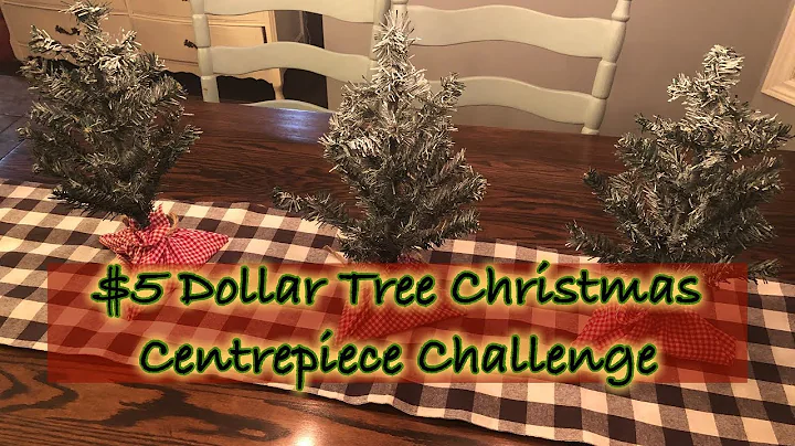$5 Dollar Tree Christmas Centrepiece Challenge