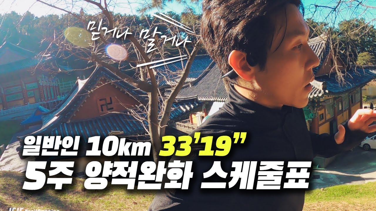 일반인 10km 33분 19초 - 스케줄표