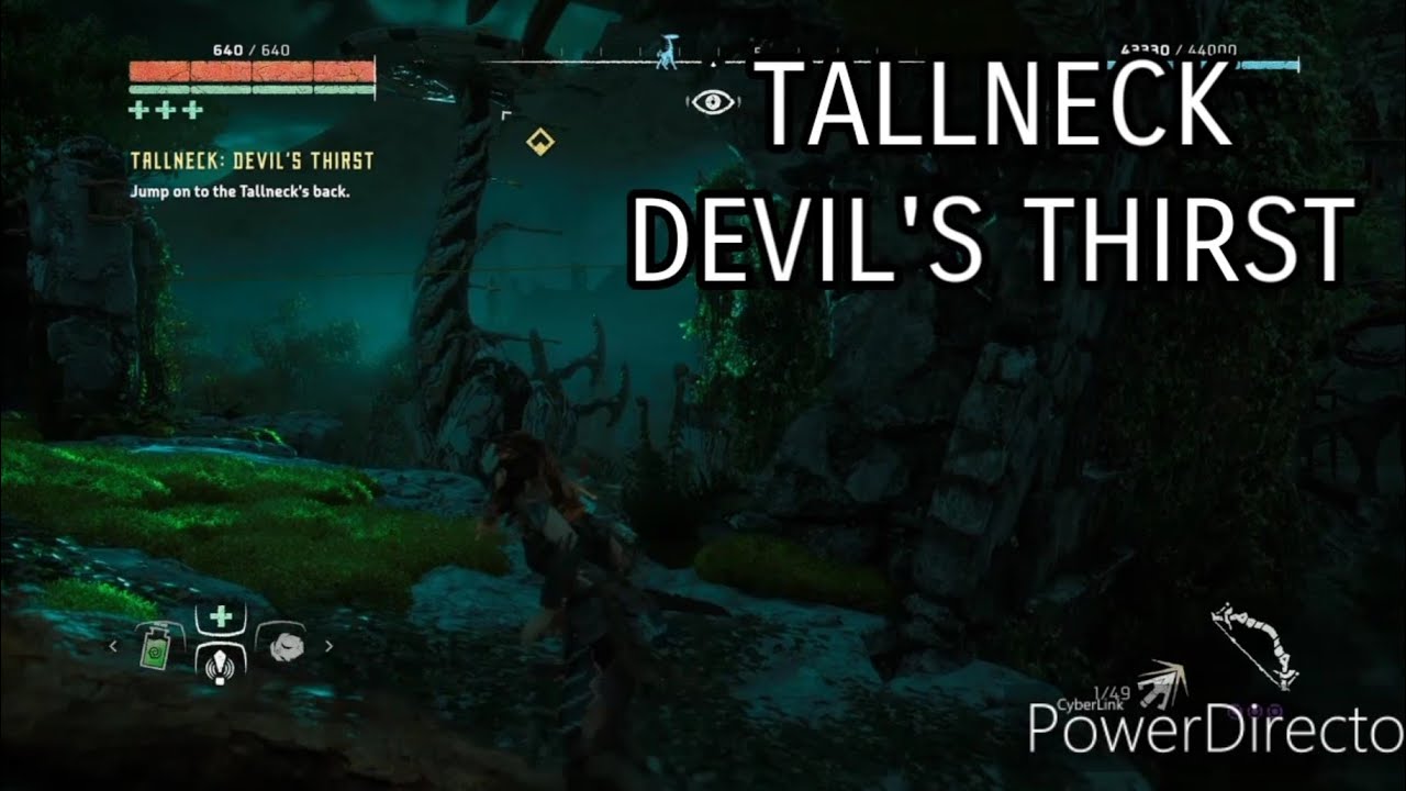 Horizon Zero Dawn Gameplay Walkthrough How to Climb the Tallneck at Devil's Thirst