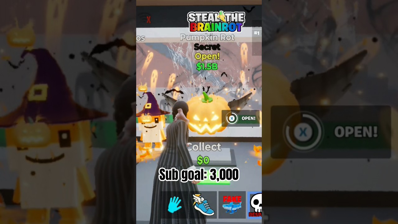FORTNITE STEAL A BRAINROT NEW PUMPKIN ROT OPENING 🎃 