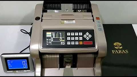 MIX VALUE COUNTING MACHINE WITH FAKE NOTE DETECTOR PARAS - 1313 Cont On: 98203 48555 | 022 4971 1010