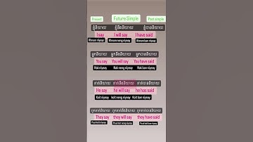 Khmer easy tenses #learnforeignlanguage