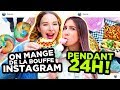 ON MANGE QUE DE LA BOUFFE INSTAGRAM PENDANT 24H! | 2e peau