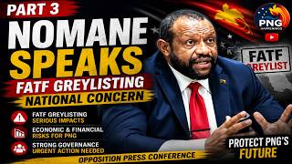 Opposition Leader James Nomane Raises FATF Greylisting Concerns | Part 3