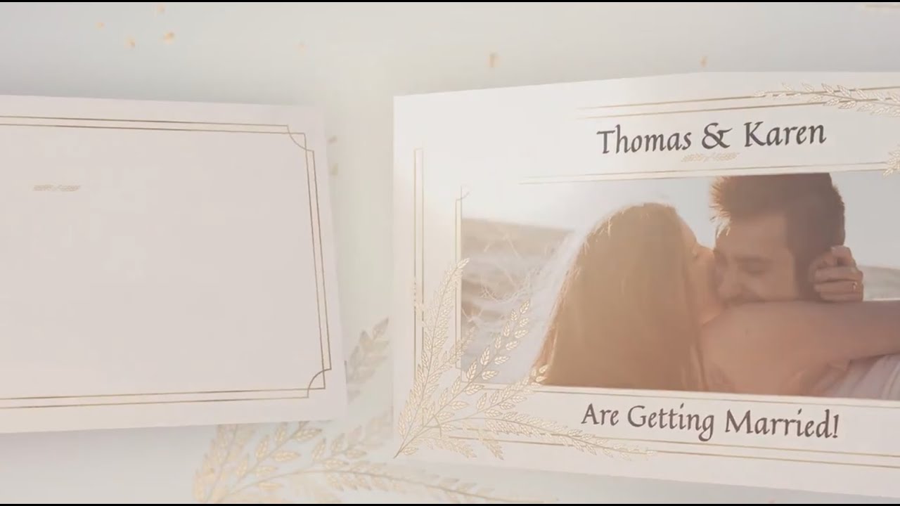 Wedding Invitation Slideshow - Premiere Pro Free Template