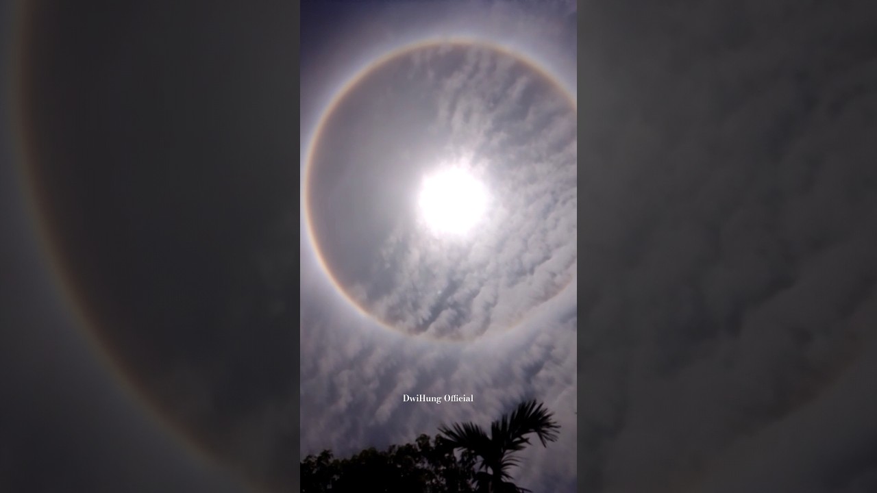 Rainbow 🌈 Around The Sun 🌞 Circular Rainbow Around The Sun | Sun Halo | Ring Around The Sun | 
